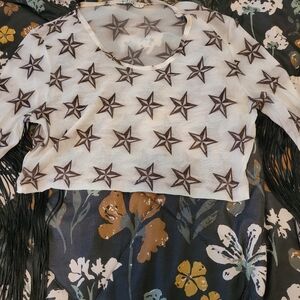 Fun cropped Fringe shirt